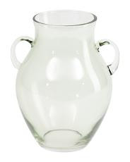9x15in Handblown Recycled Glass Amphora Decorative Vase | TJ Maxx