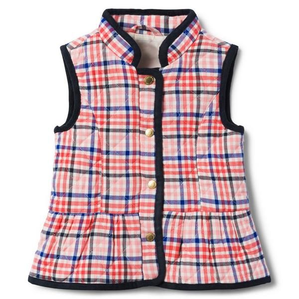 QUILTED PLAID VEST | Janie and Jack