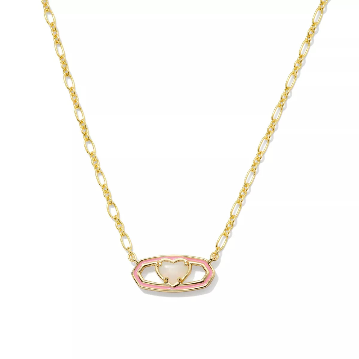 Kendra Scott 14K Gold Over Brass Heart Enamel Pendant Necklace | Target