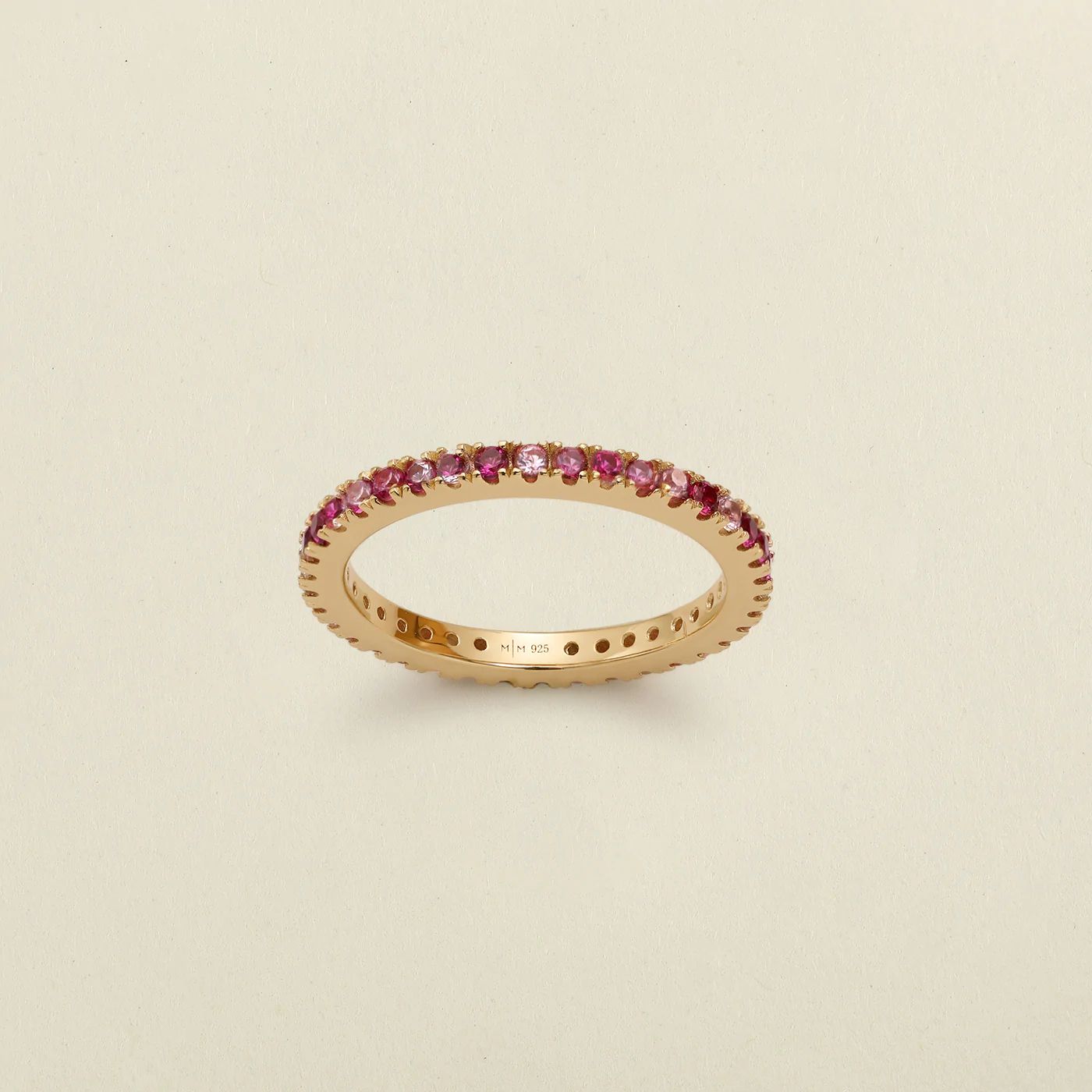 Pink Eternity Band Ring | Made by Mary (US)