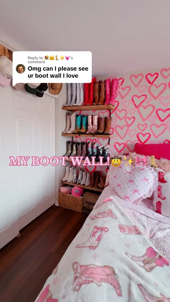 MY BOOT WALL👢🎀✨🤠💘

#LTKHome #LTKShoeCrush #LTKMostLoved
