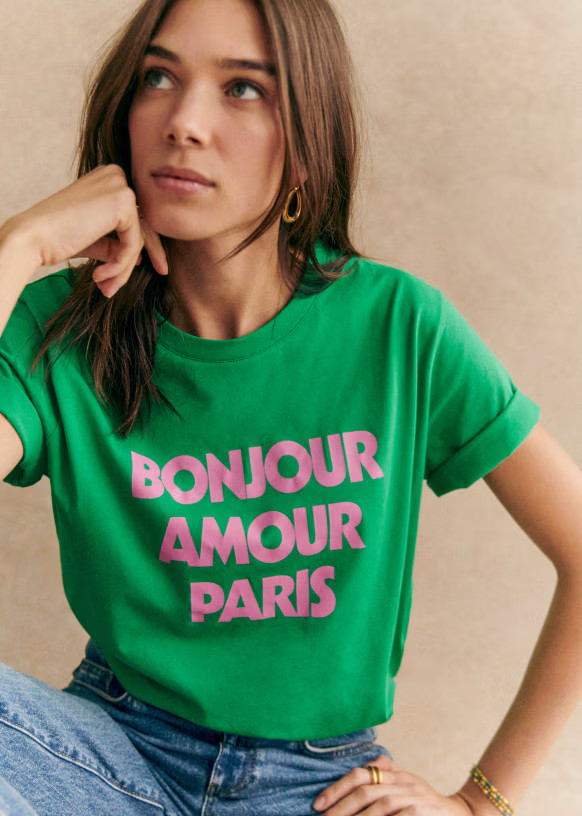 Bonjour Amour Paris T-Shirt | Sezane Paris