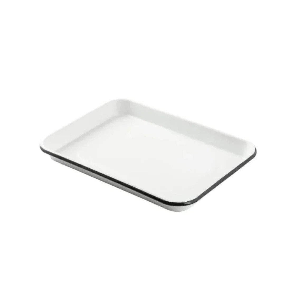 Enamel Sheet Pan 13" x 9.5" | Pink Antlers