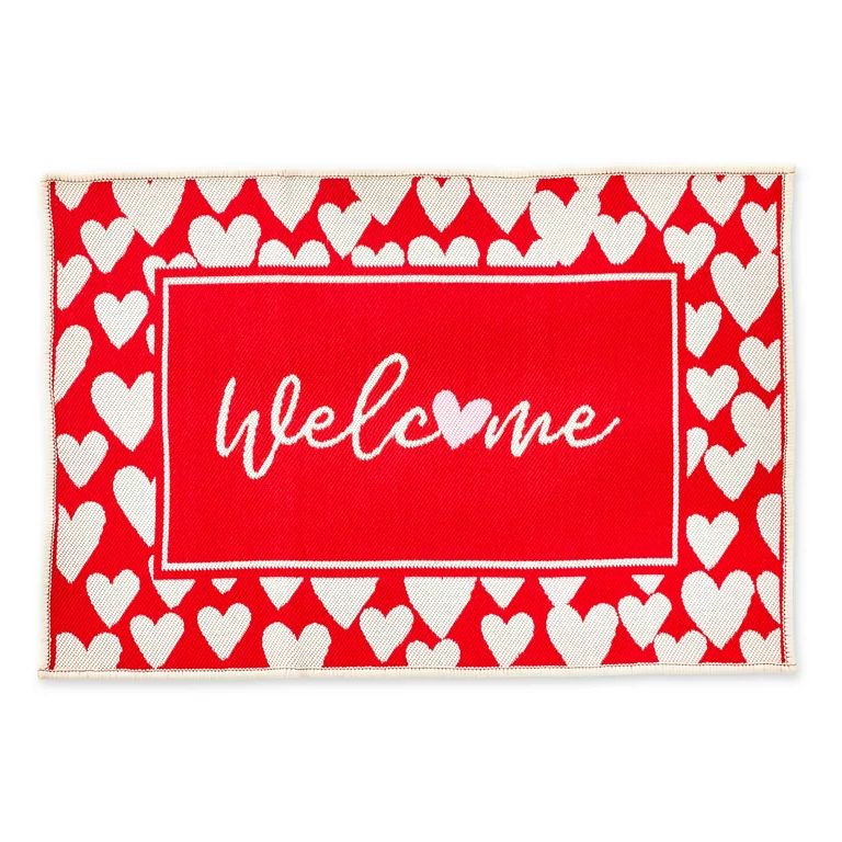 Way To Celebrate! Reversible Welcome Rugs, Multi Color, 36in x 24in | Walmart (US)