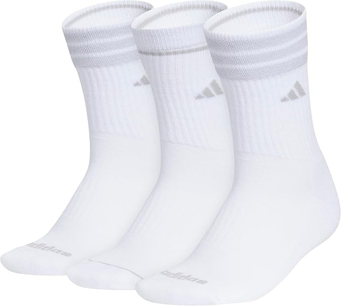 adidas Women's Cushioned Crew Socks (3 Pairs) Durable & Comfortable | Amazon (US)