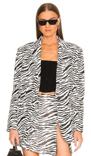 Bryson Blazer in Zebra | Revolve Clothing (Global)