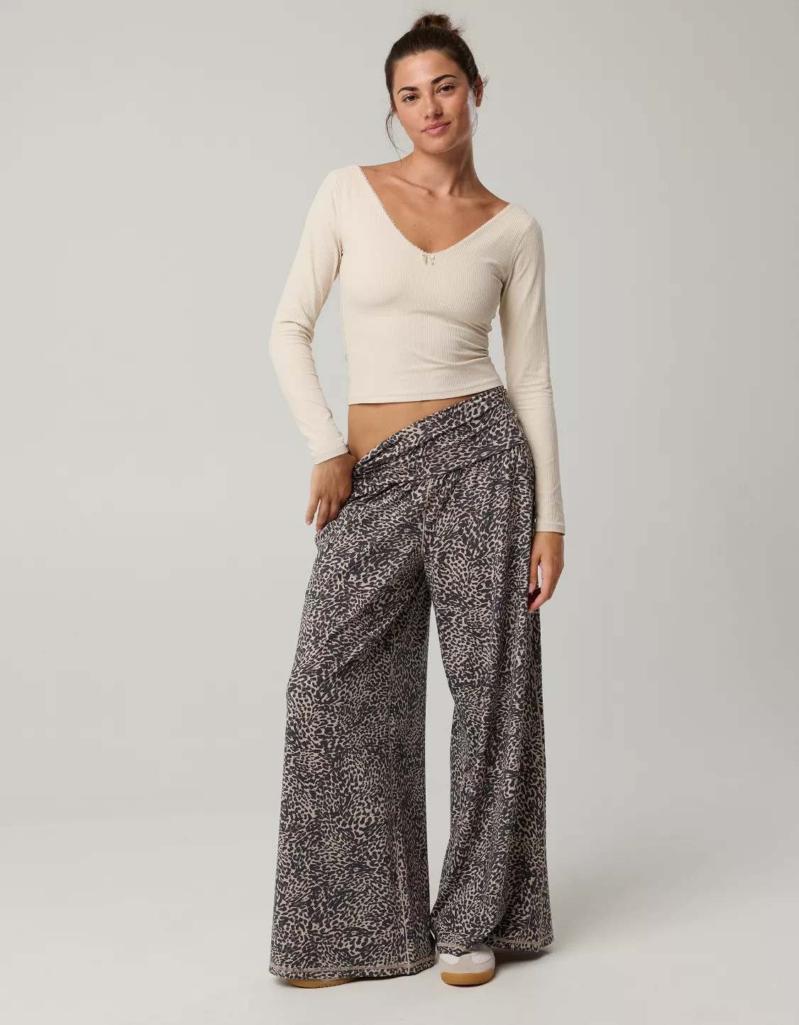 OFFLINE By Aerie Real Me Foldover Super Wide Leg Pant | Aerie
