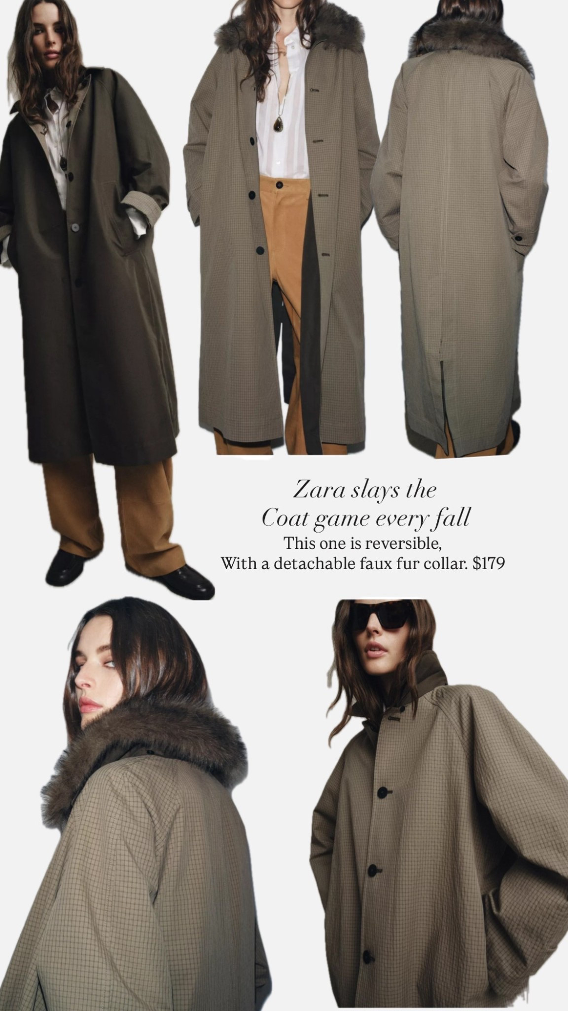 Zara slays the coat game every fall season — daily edit cover from Found by Em