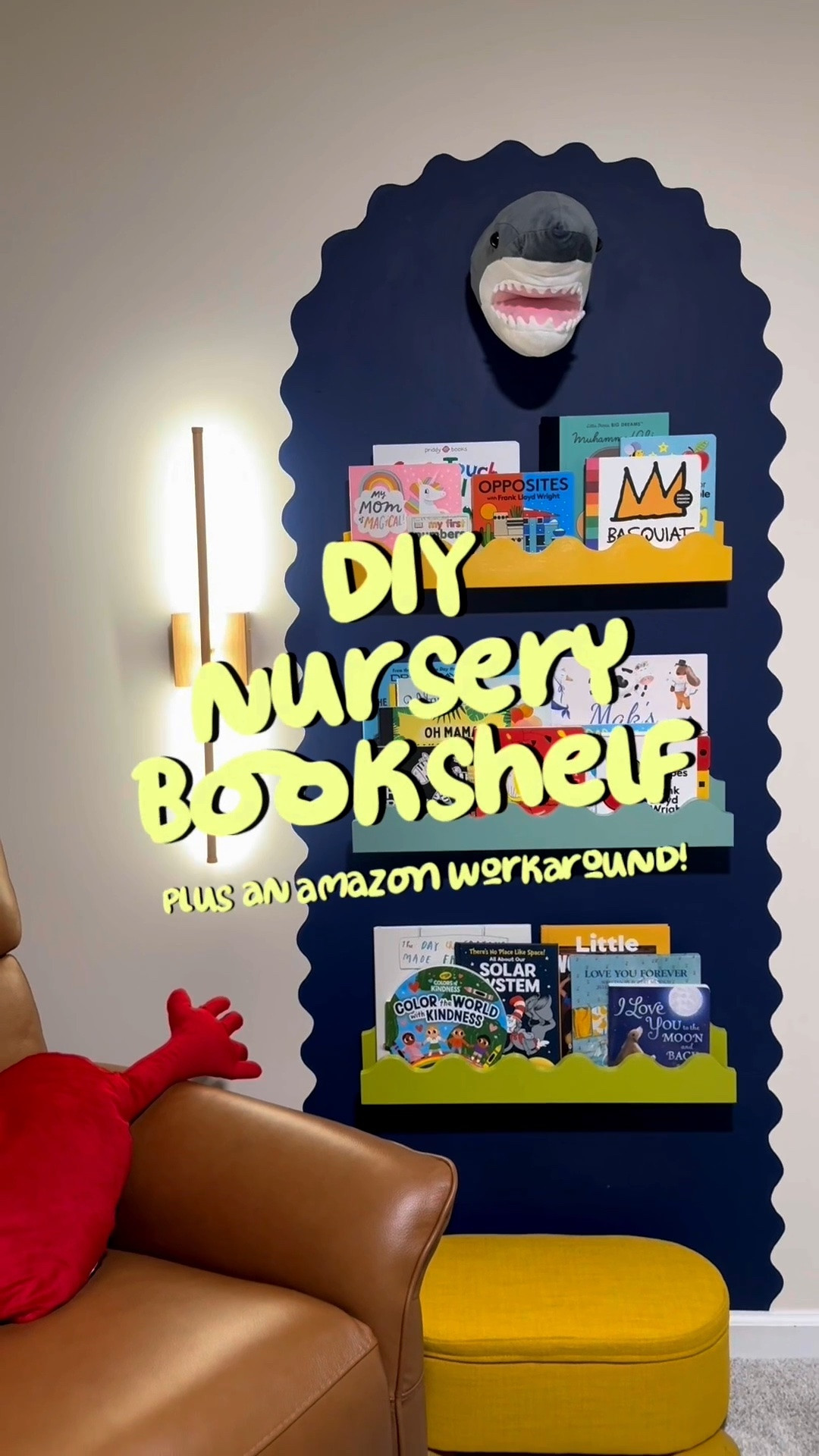 DIY playful kids bookshelf + an Amazon swap! #LTKnursery #LTKbookshelf #LTKkidsroom