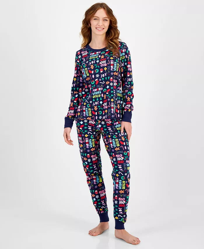 Family Pajamas Matching Women's Holiday Toss Cotton Pajamas Set, Created for Macy's - Macy's | Macy's