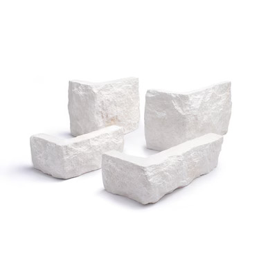 LiteStone Corner Artik 6 ftl 6-lin ft White with Little Orange Dots Faux Stone Veneer Lowes.com | Lowe's