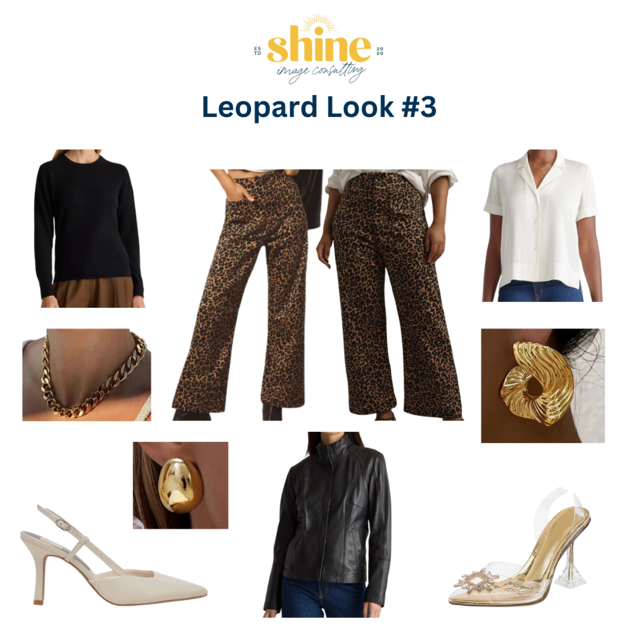 We prefer and love small print leopard, which doesn’t swallow your frame, and still allows your curves to SHINE 🐆

SHINE STYLE TIP - no black shoes for maximum leg elongation and to let your outfit flow!

#LTKStyleTip #LTKMidsize #LTKPlusSize