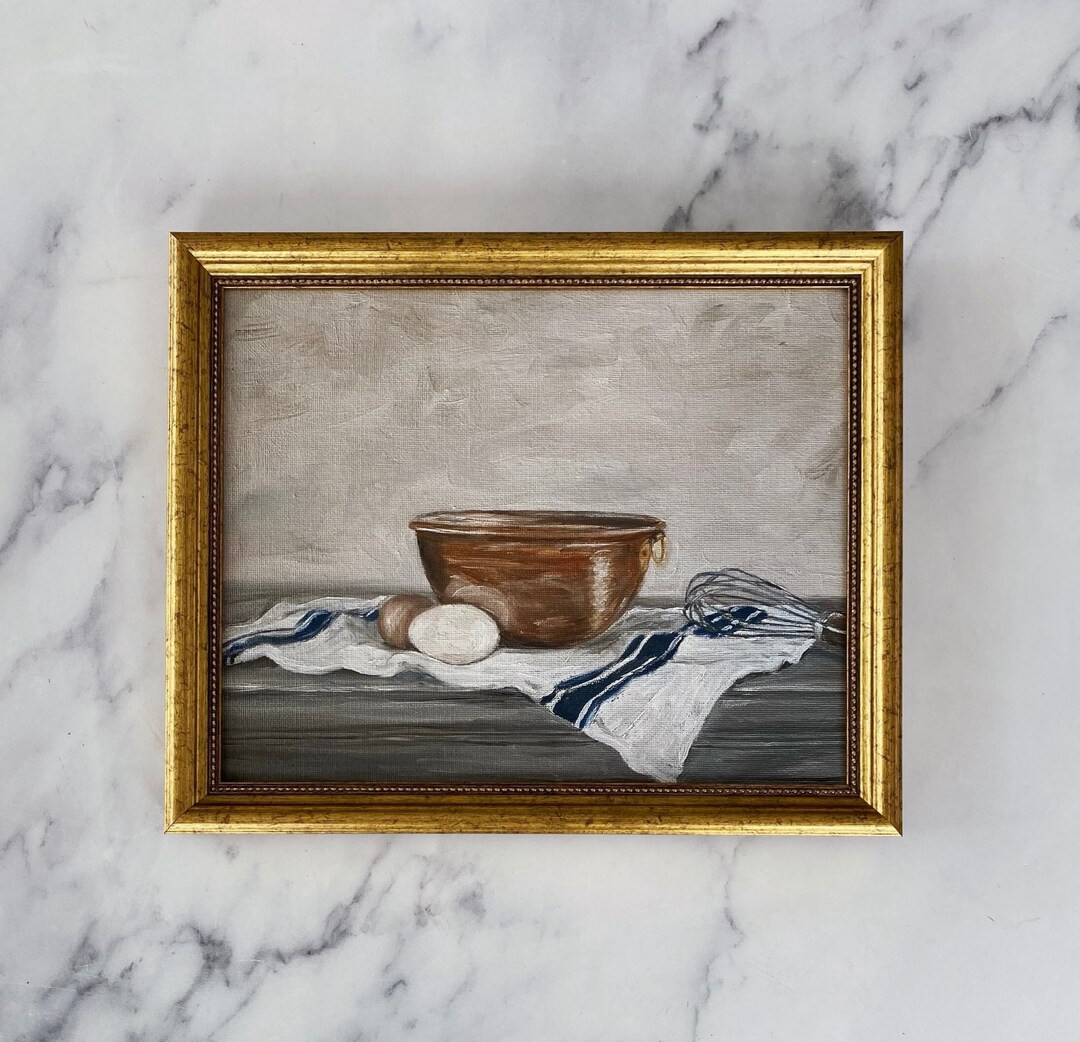 SUNDAY MORNING Art Print - Copper Still life Oil Painting Print  - Breakfast Still Life Oil Paint... | Etsy (US)