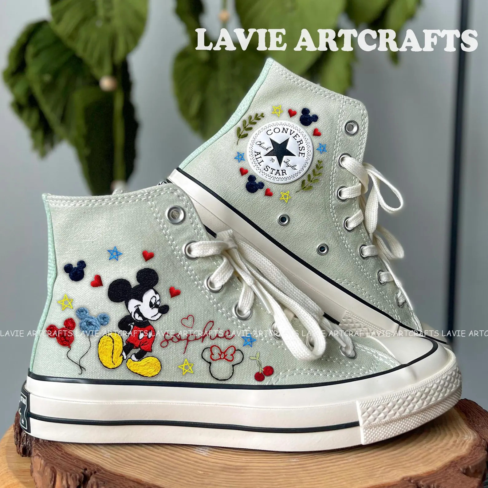 Cute Mouse Disney Embroidered, Custom Disney Character Converse Embroidered, Disney Embroidered,c... | Etsy (Global)