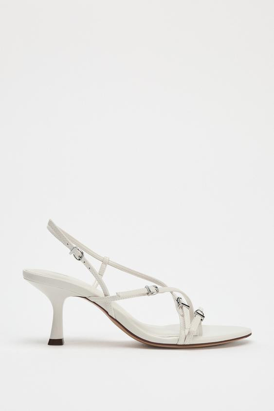 BUCKLED HEELED SANDALS | Zara US