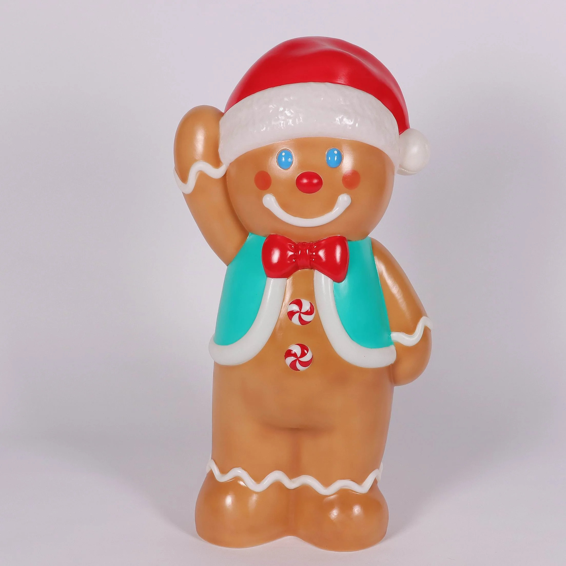 Lighted Blow Mold Gingerbread Outdoor Christmas Decoration, Multicolor, 32", by Holiday Time | Walmart (US)