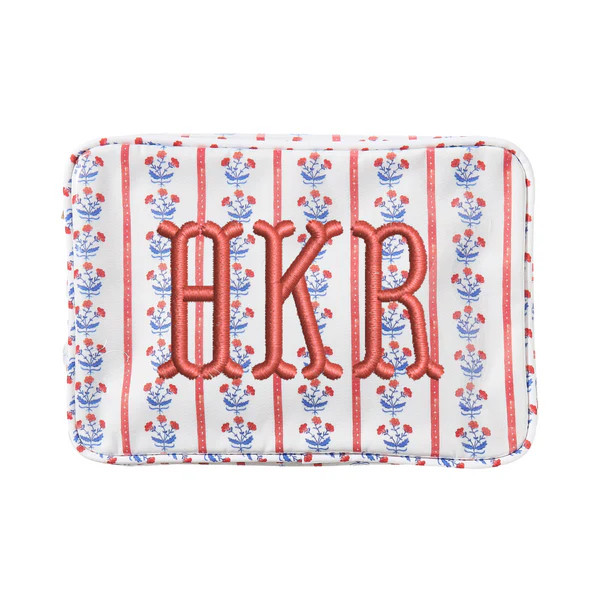 Embroidered Clear Coated Medium Pouch - @Nashville Tash x SWP | Sprinkled With Pink