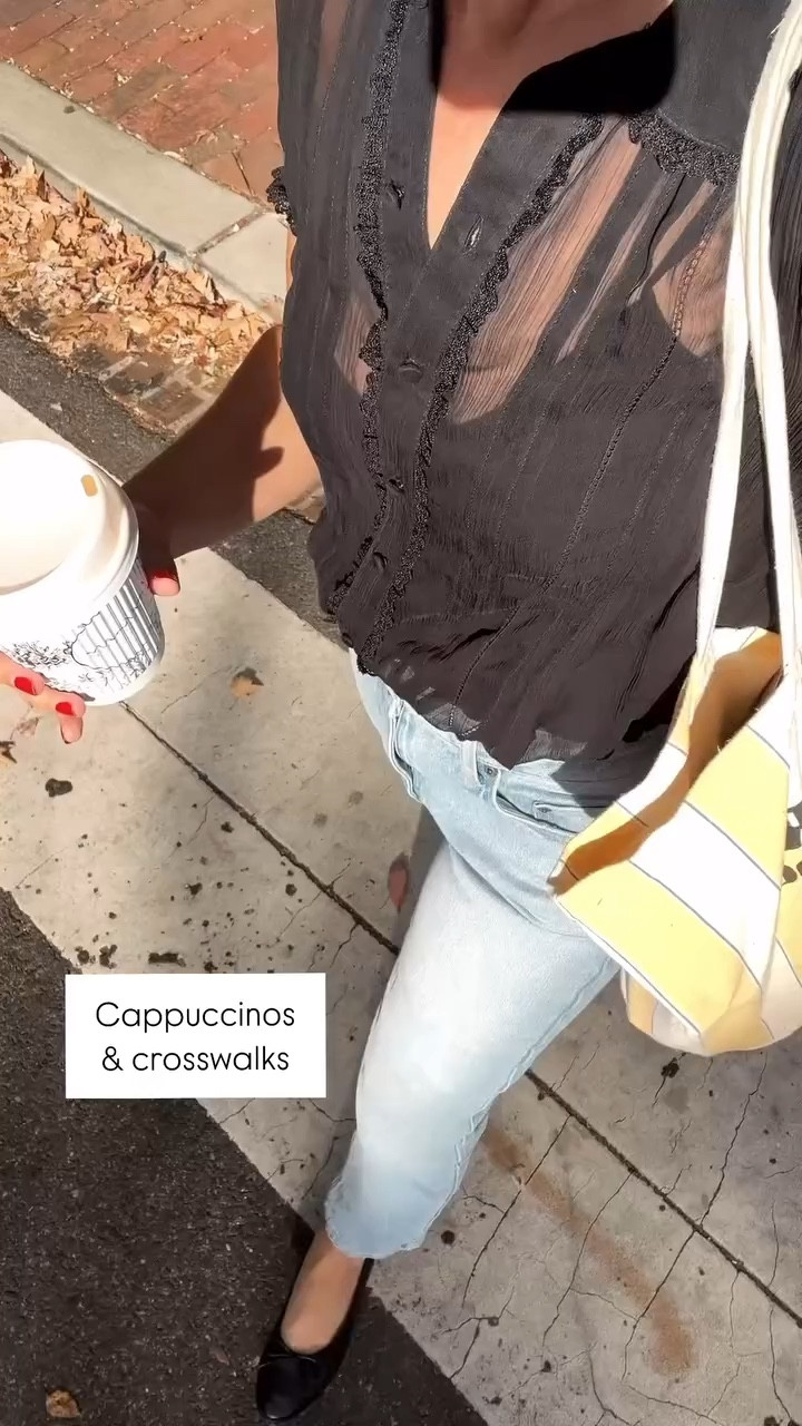 Fall outfit, black sheer top, Washington DC, petite 

#LTKVideo #LTKFindsUnder100 #LTKStyleTip