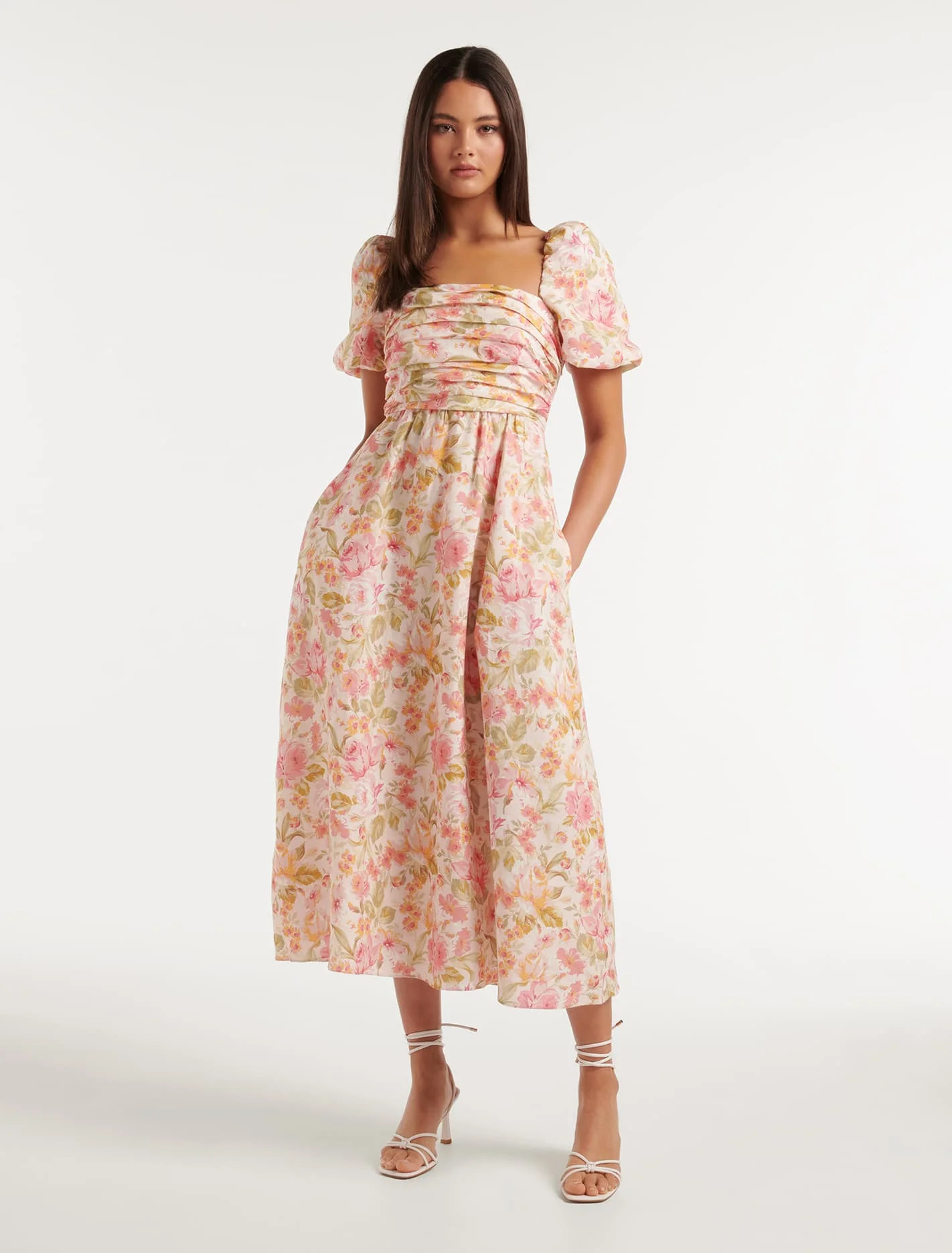 Dream Ruched-Bodice Midi Dress | Forever New (AU)