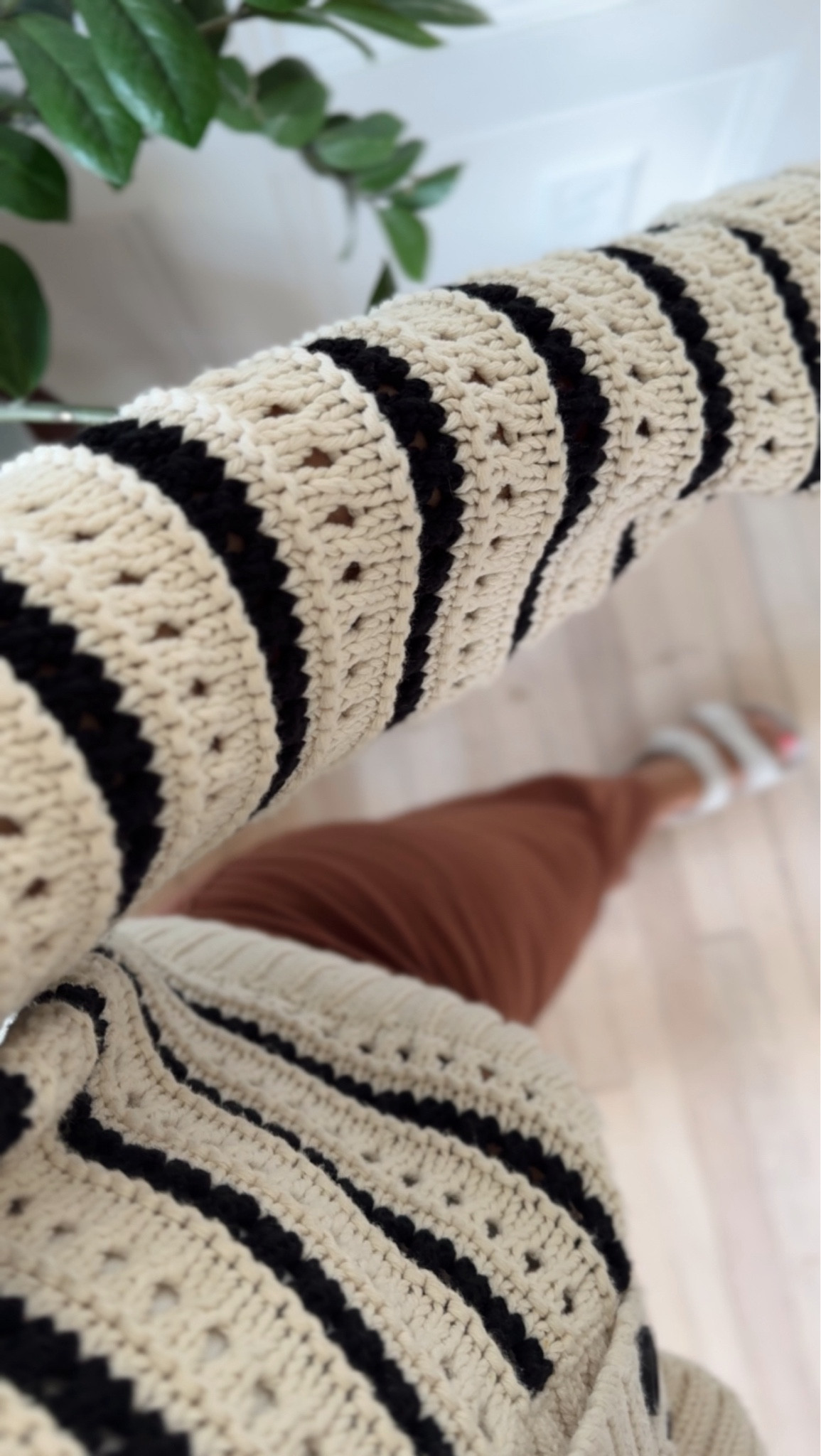 Hole-knit sweater perfect for transitioning into these warmer temps. Spring fashion finds. Spring outfit. 

#LTKSeasonal #LTKstyletip