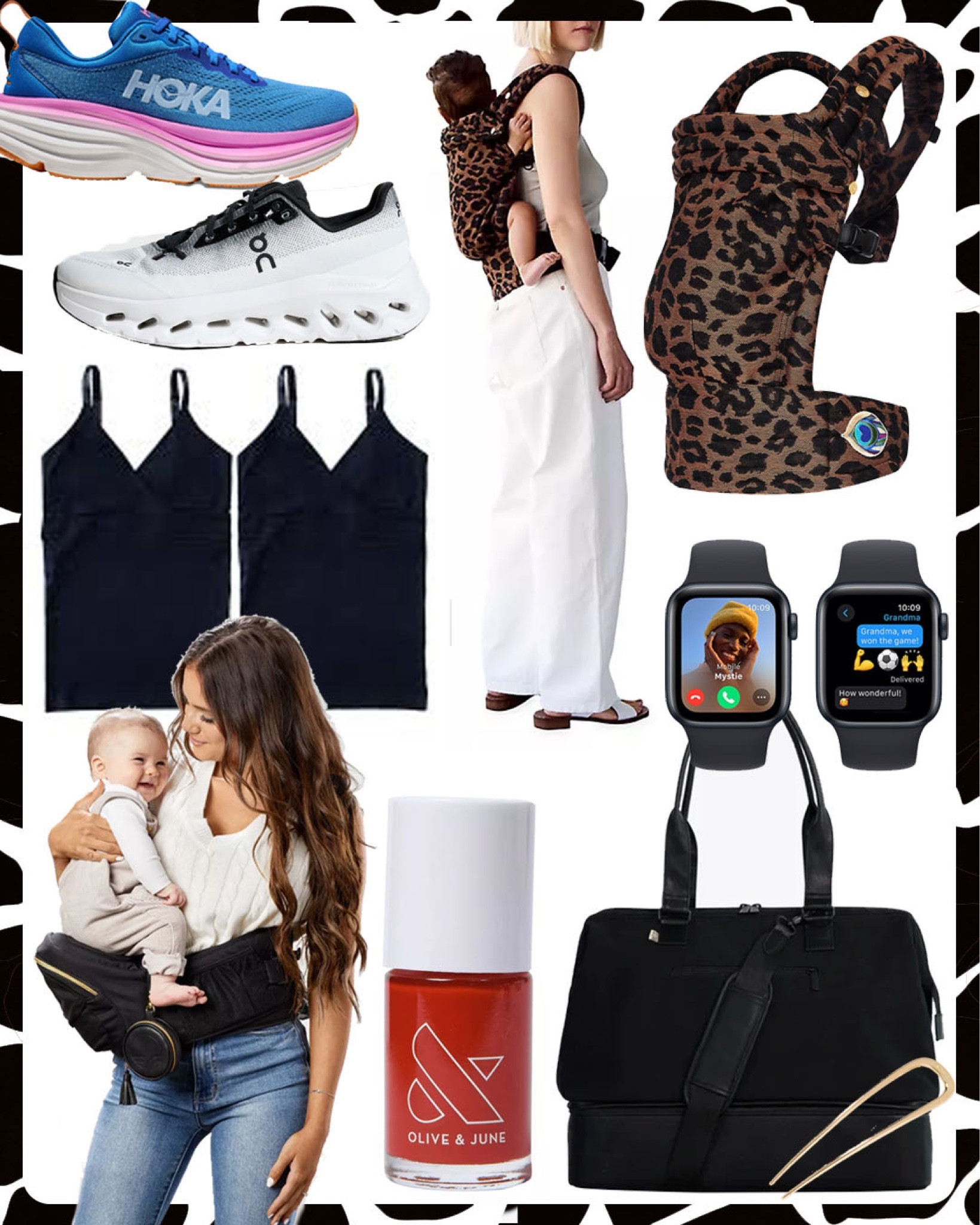 I’m nearing a year postpartum and these are my current favorites.

• Most comfortable sneakers for walking and hiking. Major upgrade from my Nike’s. 
• Apple Watch for the mom on the go carrying multiple things 
• Artipoppe carrier is hands down my favorite. I comfortably carry baby and walk two dogs with this everyday. 
• Nontoxic nail polish I’ve been wearing since pregnancy
• Beis weekender bag fits both baby and my things. This was perfect as my hospital bag too. 
• Nursing camisole with adjustable straps is super convenient 
• Hip carrier for quickly taking baby with me somewhere without the fuss of the straps. Plus, love that it’s a fanny pack too that holds my stuff. 
• French hair pin to help keep your hair up and away from baby’s reach. 

#postpartummom #momfavorites #newmom #bestsneakers #mostcomforfablesneakers #momstyle #momfashion #functionalfashion #nursingmom #mombag #babycarrier #postpartum #babyshowergift #giftforher #giftformom #mothersday #giftformomstobe

#LTKbaby #LTKbump #LTKstyletip