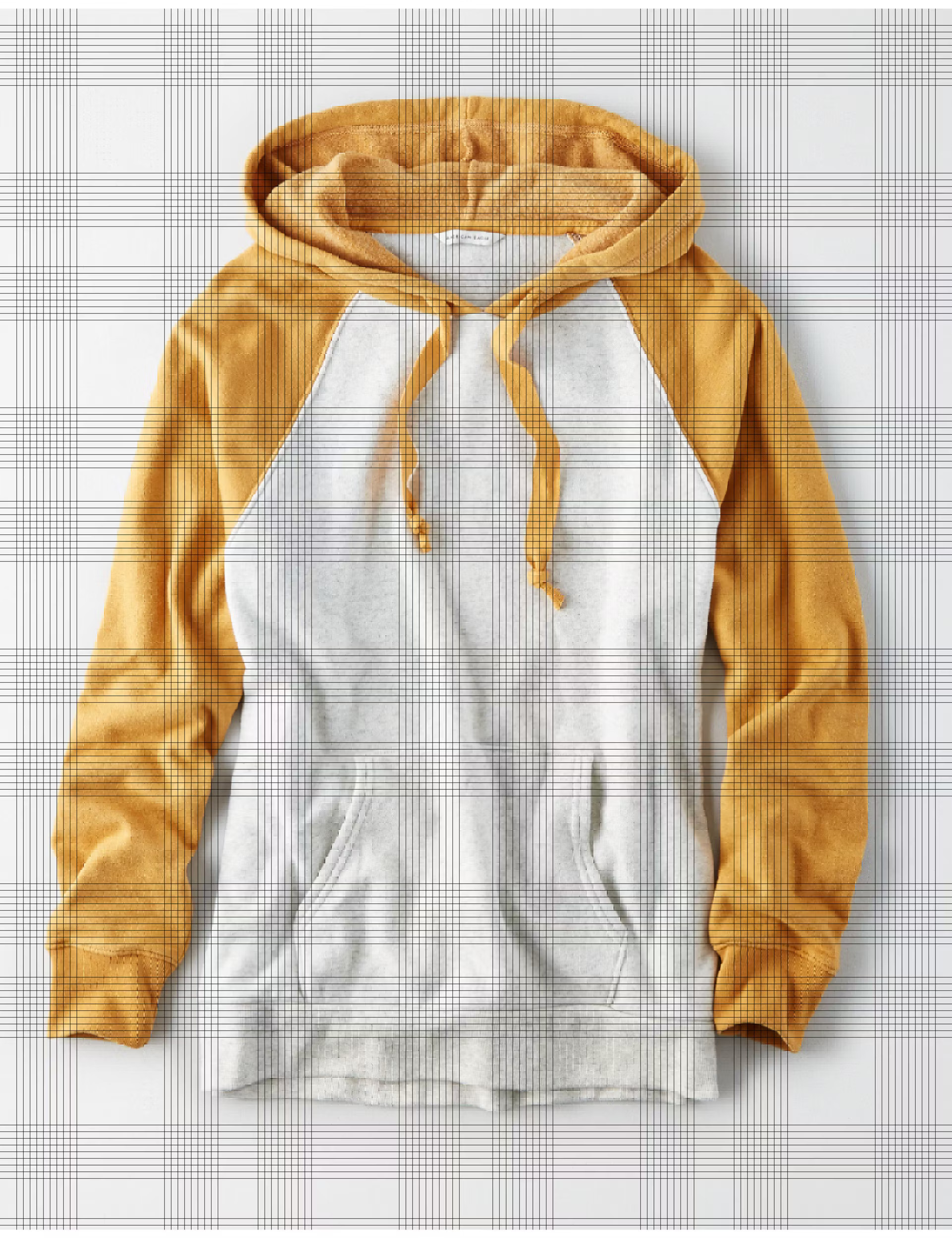 AE Ahhmazingly Soft Colorblock Hoodie, Mustard | American Eagle Outfitters (US & CA)