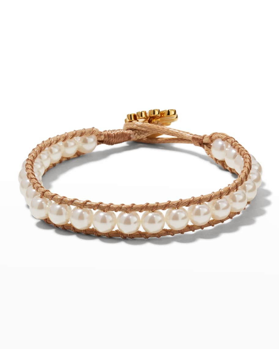 Lele Sadoughi Beaded Cord Bracelet | Neiman Marcus