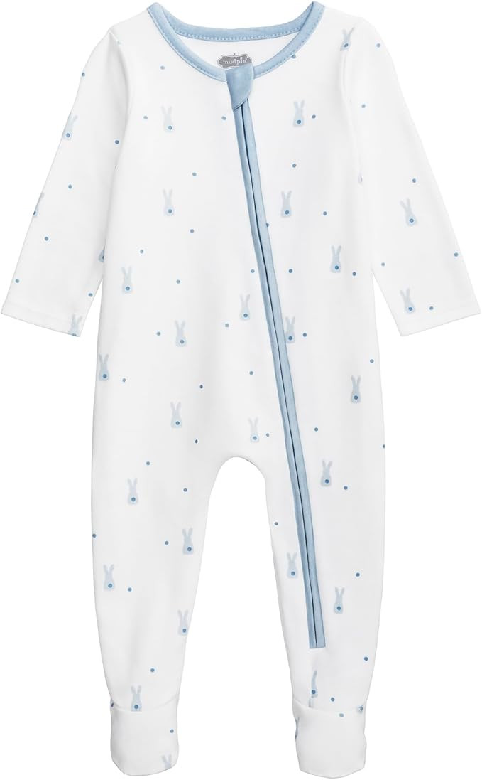 Mud Pie Baby Boy Blue Bunny Sleeper | Amazon (US)