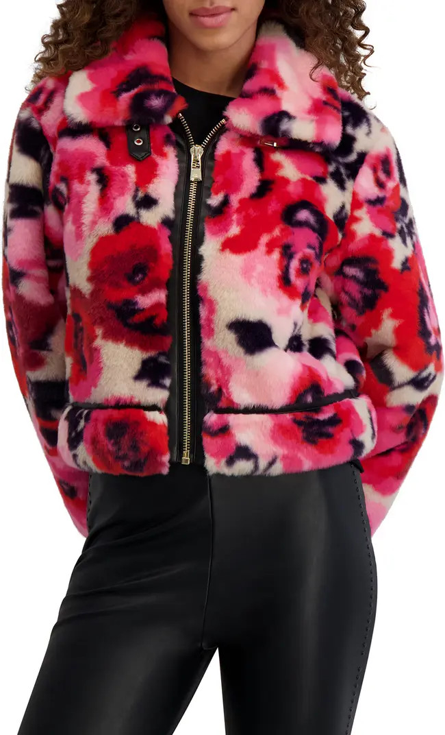 Python Print Faux Fur Jacket | Nordstrom