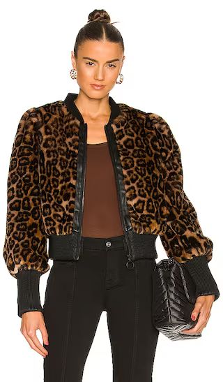 Kristen Faux Fur Jacket in Leopard | Revolve Clothing (Global)