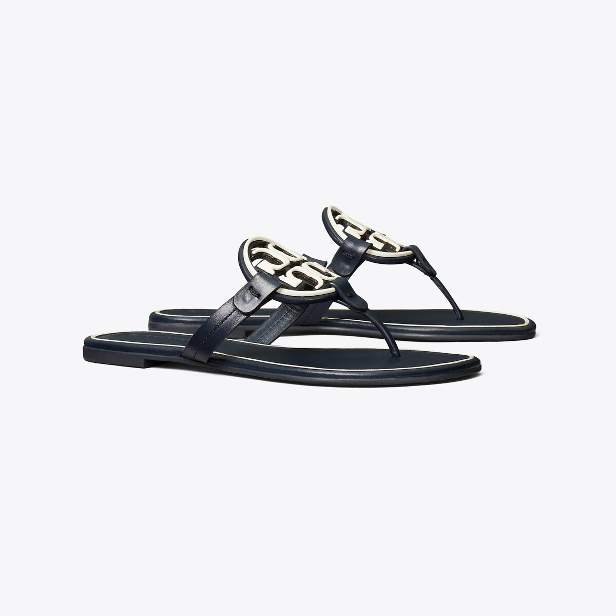 Miller Metal-Logo Sandal, Leather | Tory Burch (US)