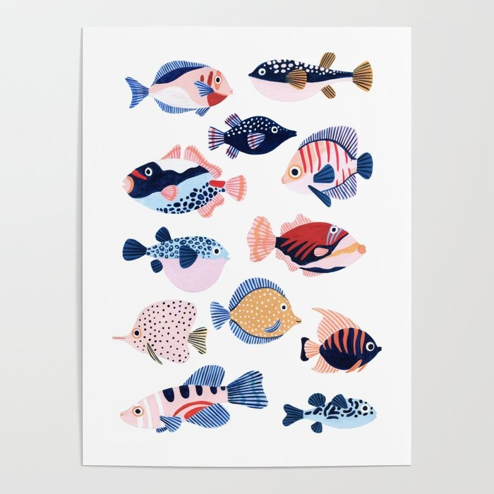 Tropical Fiji Fish Poster | Society6