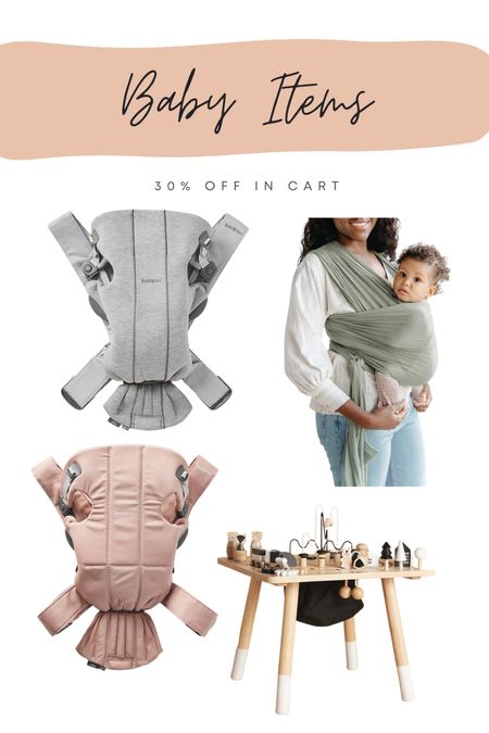 30% off baby items - baby carrier, baby wrap, solly baby wrap, babybjorn carrier, toddler activity table

#LTKGiftGuide #LTKCyberWeek #LTKbaby