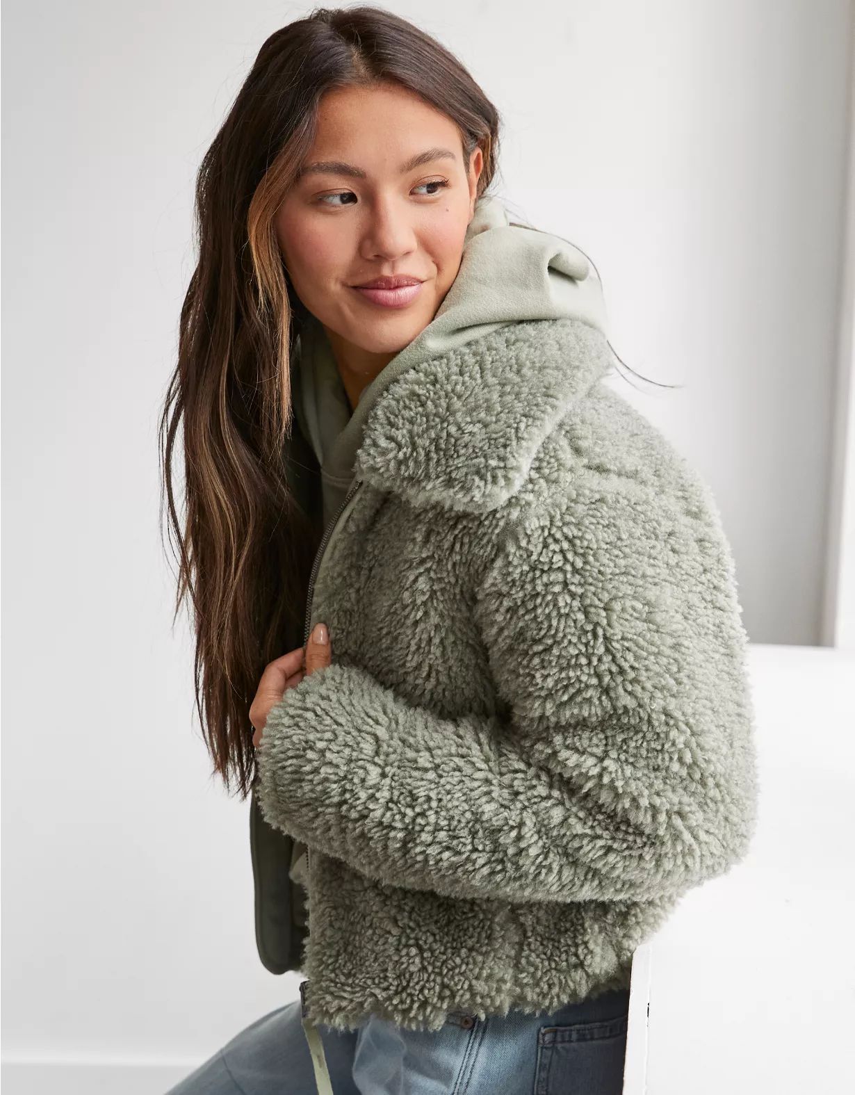 AE Teddy Fur Jacket | American Eagle Outfitters (US & CA)