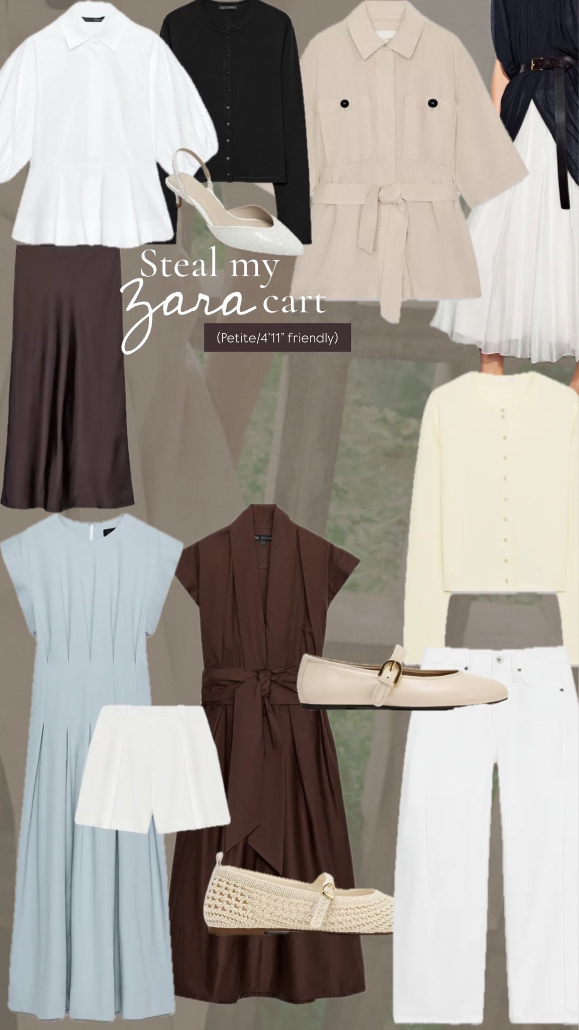 Petite mom Zara Summer staples (capsule wardrobe)

I wear smalls/34 and occasionally xs if they run big

White pants are mid waist and 4’11” friendly 
#zara

#LTKPetite #LTKWorkwear #LTKmomlife