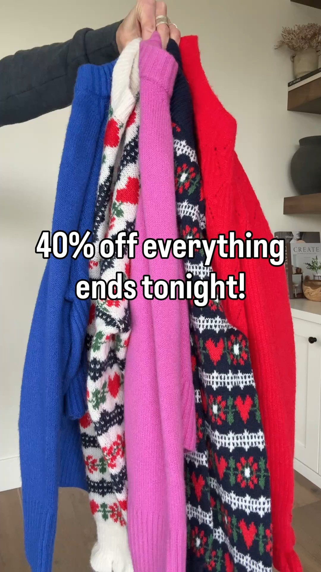 Hurry and fill your cart! 
Sale ends tonight 1/19. Everything fits true to size and I am so impressed with the quality and fit of these sweaters. 10/10
Wearing a medium and everything

#LTKmomlife #LTKOver40 #LTKSaleAlert