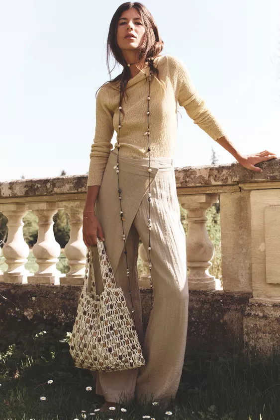 BEADED SHOPPER BAG | Zara US