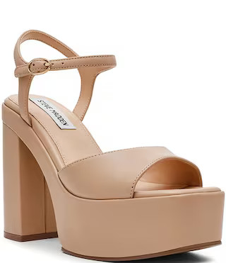 Odina Nappa Leather Platform Sandals | Dillard's