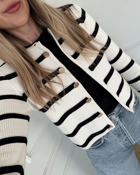 Wearing a small in the sweater but it runs a little small. Suggest sizing up! I need a medium. On sale for up to 25% off! #ad #bloomingdales @bloomingdales

#LTKover40 #LTKsalealert #LTKstyletip