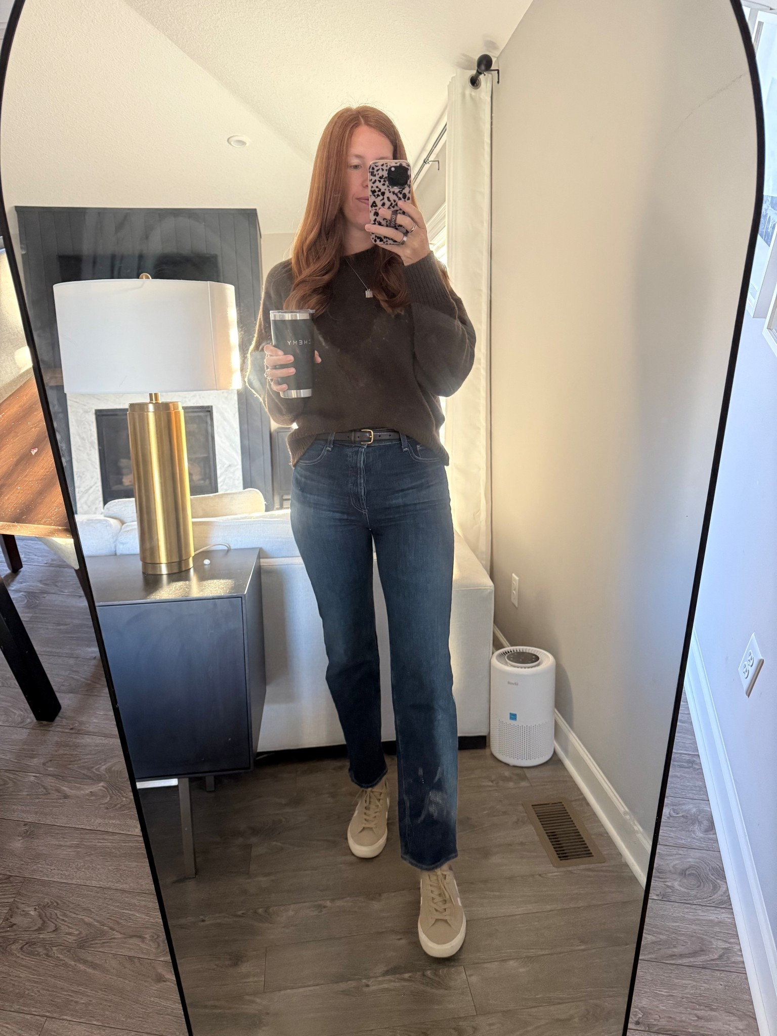 Casual Fridays in the office - fall temps means cozy sweaters are coming back out! Have this pair of denim in 3 colors since the length works well on tall girls. Wear my Veja campos on repeat and this is a fun colorway for fall

#LTKWorkwear #LTKSeasonal #LTKFindsUnder100