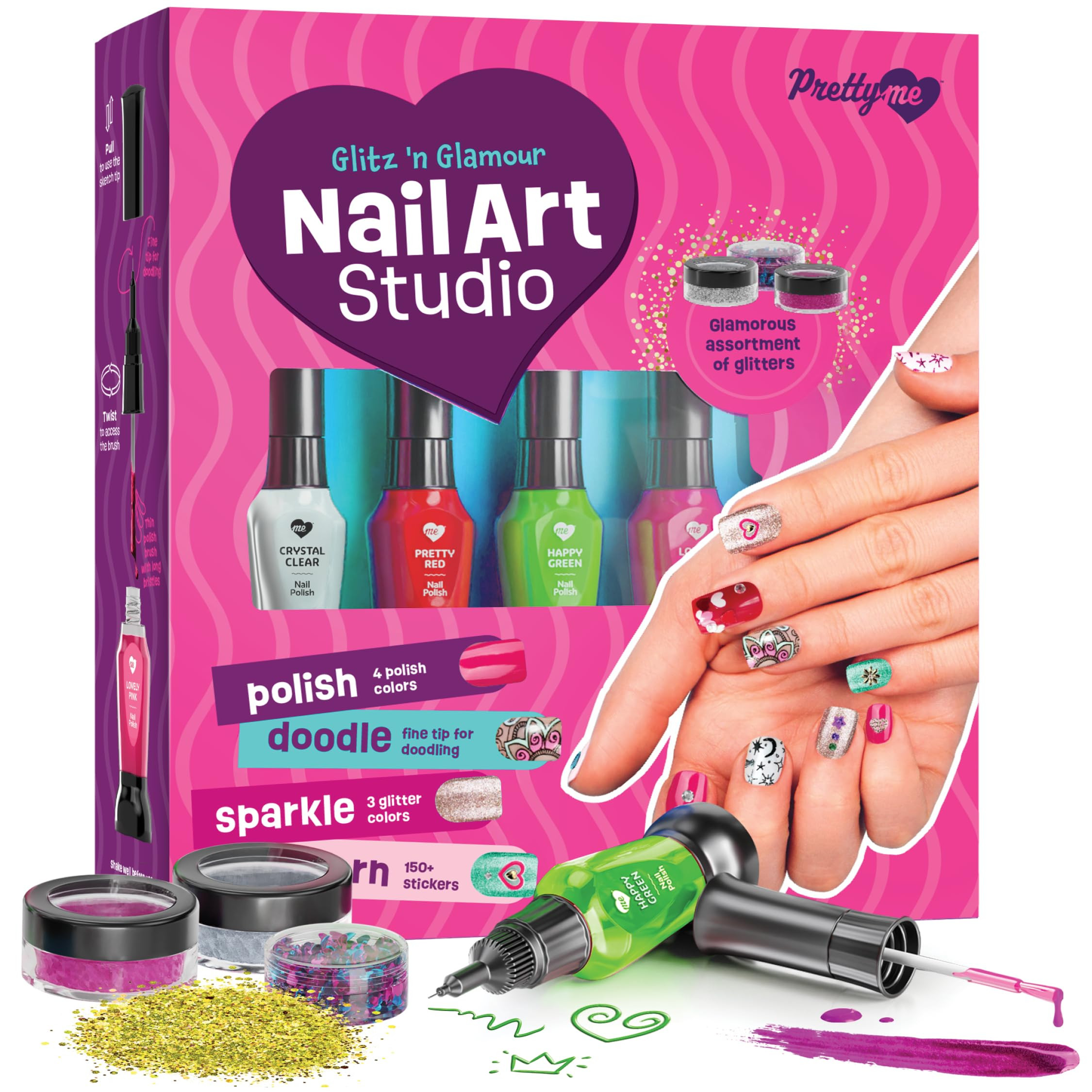 Nail Art Studio for Girls - Birthday Gift - Nail Polish Kit for Kids Ages 7-12 Years Old - Girl G... | Amazon (US)