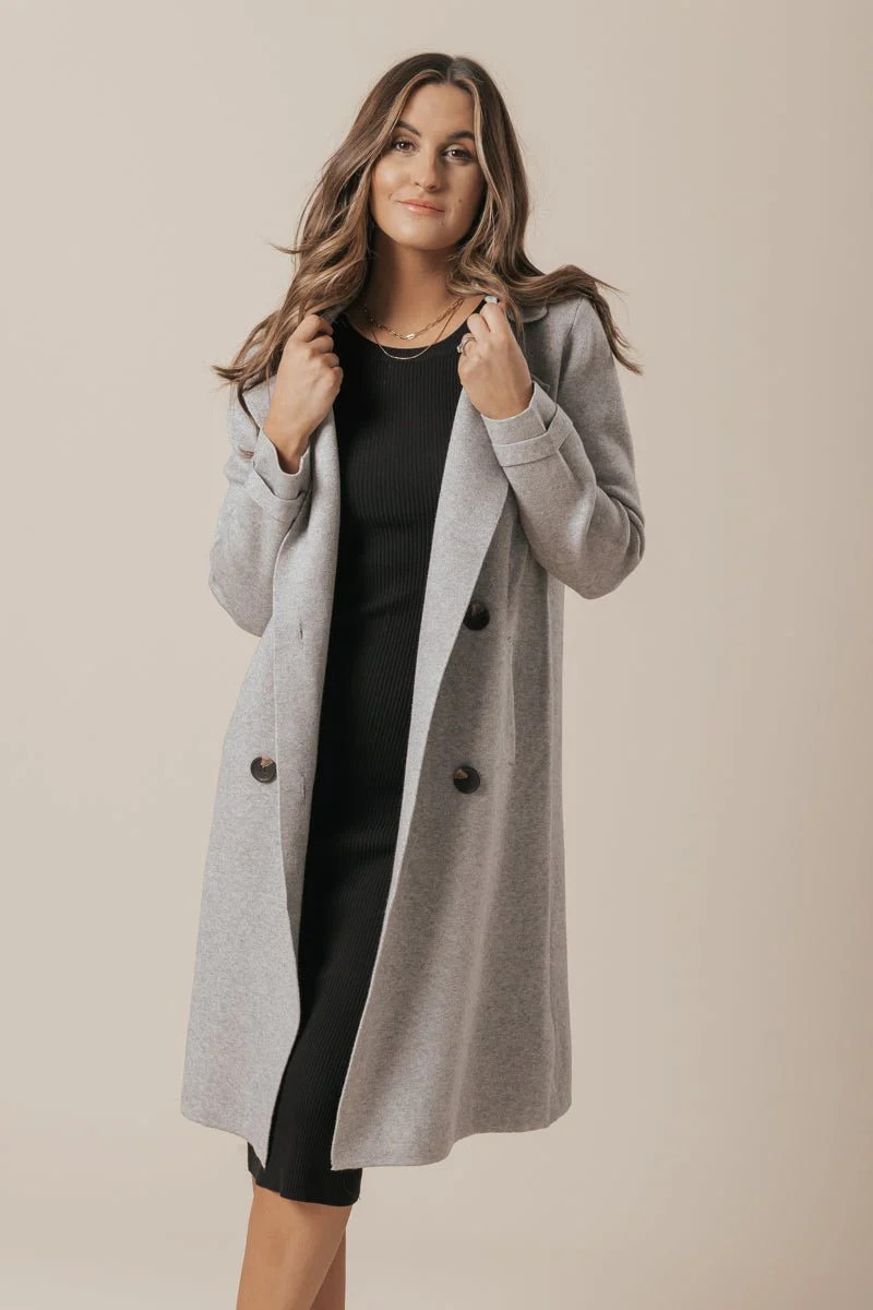 Muse by Magnolia Grey Double Breasted Trench Coat | Magnolia Boutique | Magnolia Boutique