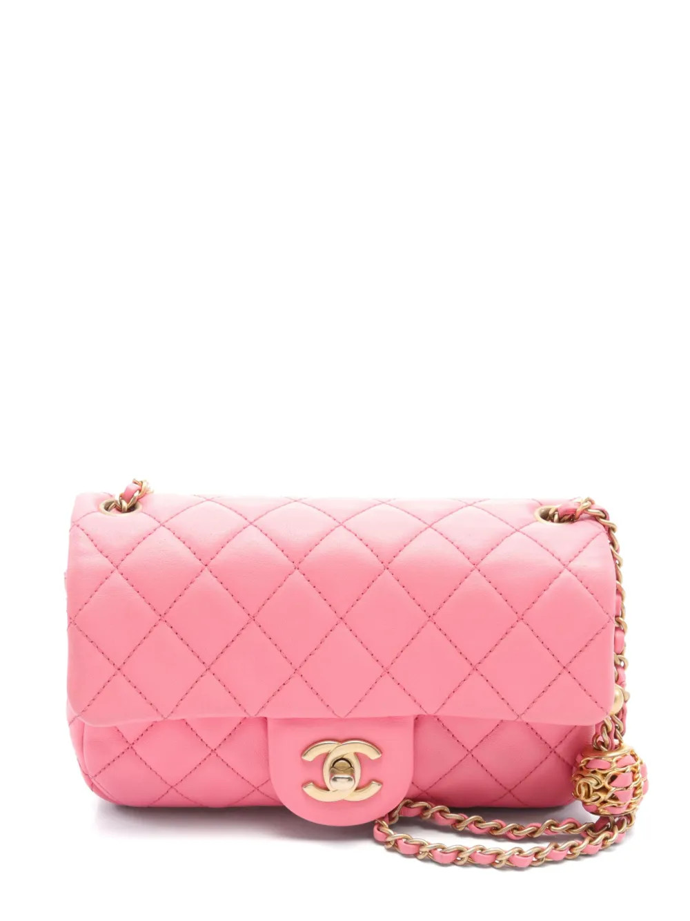 CHANEL Pre-Owned 1986-1988 Mini Flap Shoulder Bag | Pink | FARFETCH | Farfetch Global