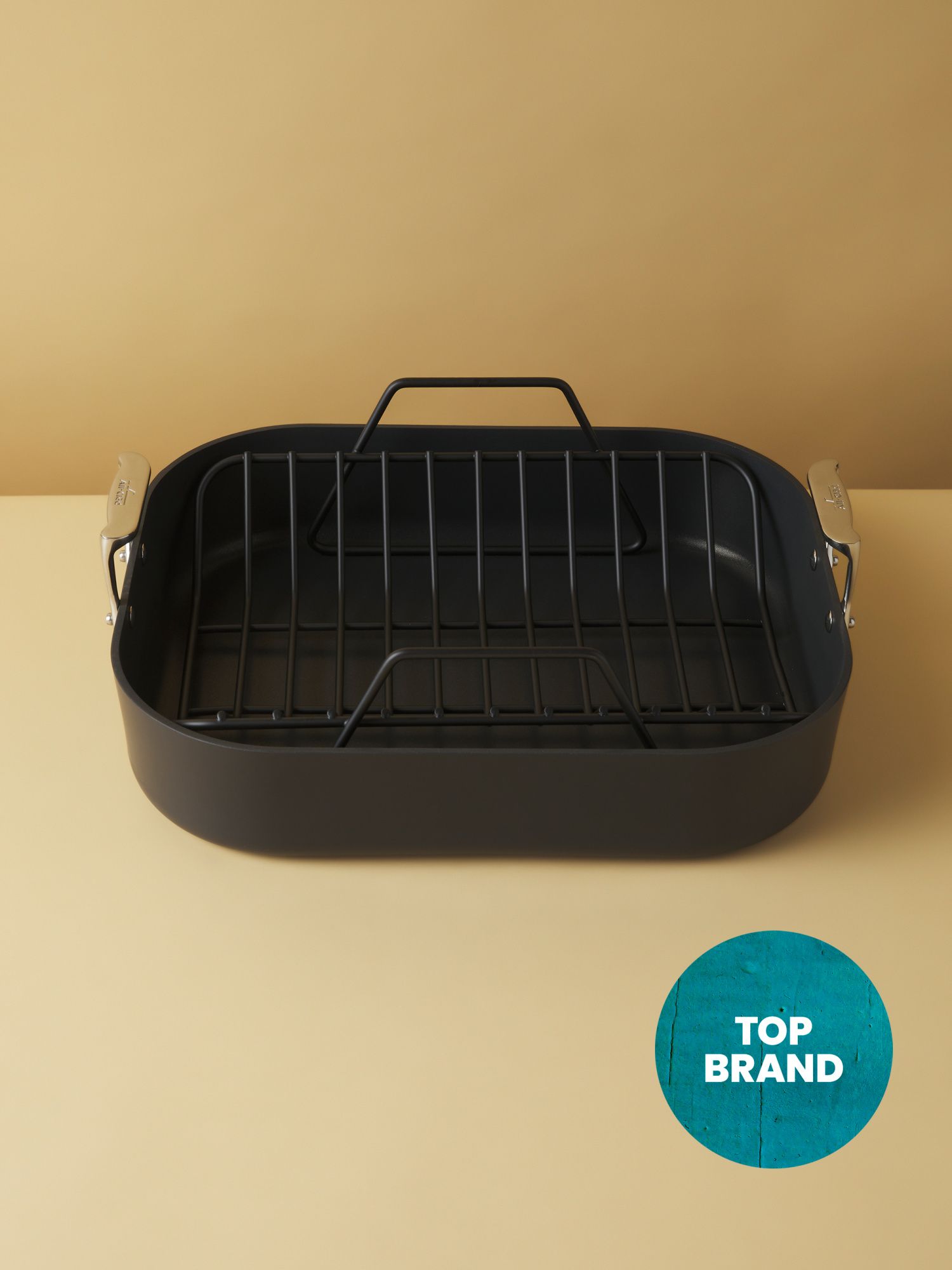 13x16 Hard Anodized Roaster With Rack Slightly Blemished | Cookware | HomeGoods | HomeGoods