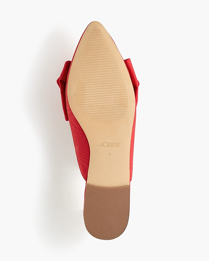 Pointed-toe bow mule flats | J.Crew Factory
