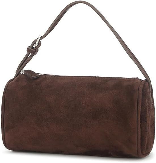 Genuine Leather Barrel Crossbody Bag, Top Handle Purse for Women, Shoulder Handbag with Adjustabl... | Amazon (US)