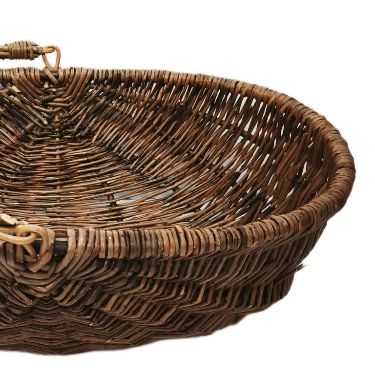 Decorative Woven Basket, Brown, 20" x 6", Easter by My Texas House | Walmart (US)