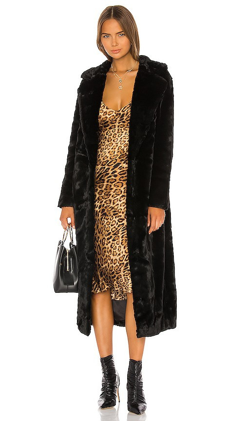 Unreal Fur The Black Bird Coat in Black. - size S | Revolve Clothing (Global)