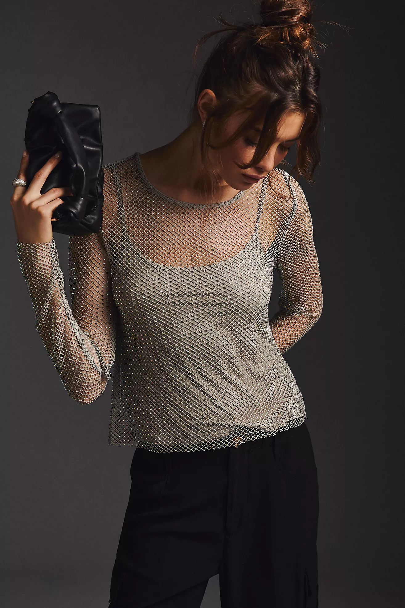 Sunday in Brooklyn Mesh Sparkle Top | Anthropologie (US)