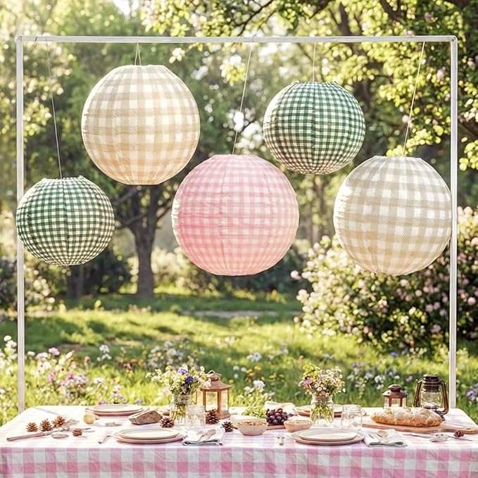 xo, Fetti Paper Camp Lantern Set | Pink, Green, Camp, Bachelorette, Birthday, Outdoor Party, Glam... | Amazon (US)